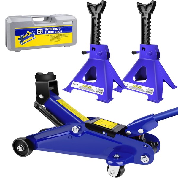 Floor Jack and Stand Combo - 2 Ton Low Profile