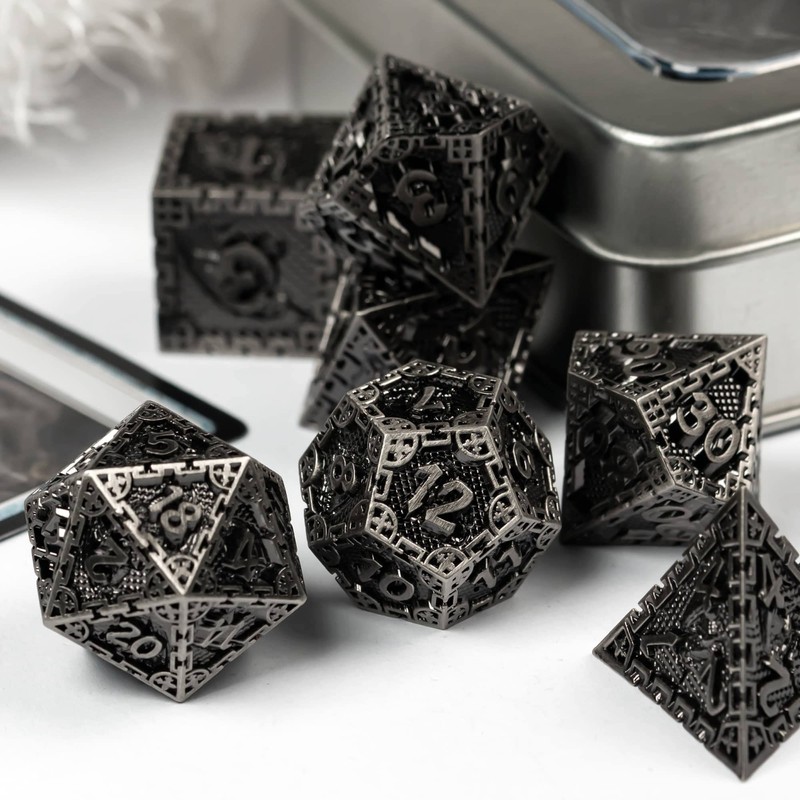 World of Dice - Metal Dice Set - Dragon Siege
