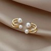 Unbranded 14k Gold Simple Design Pearl Stud Earrings