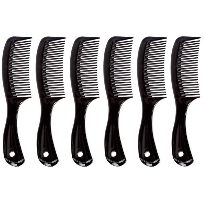 Comfort Axis Travel Size Wide Tooth Handle Comb, 6", 6