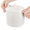 Lyellfe Ceramic Bacon Grease Container, 1.2L/40 Oz Oil Filter Pot
