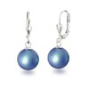 Schöner-SD Pearl Earrings 925 Silver Drop Earrings Pearl 10 mm,