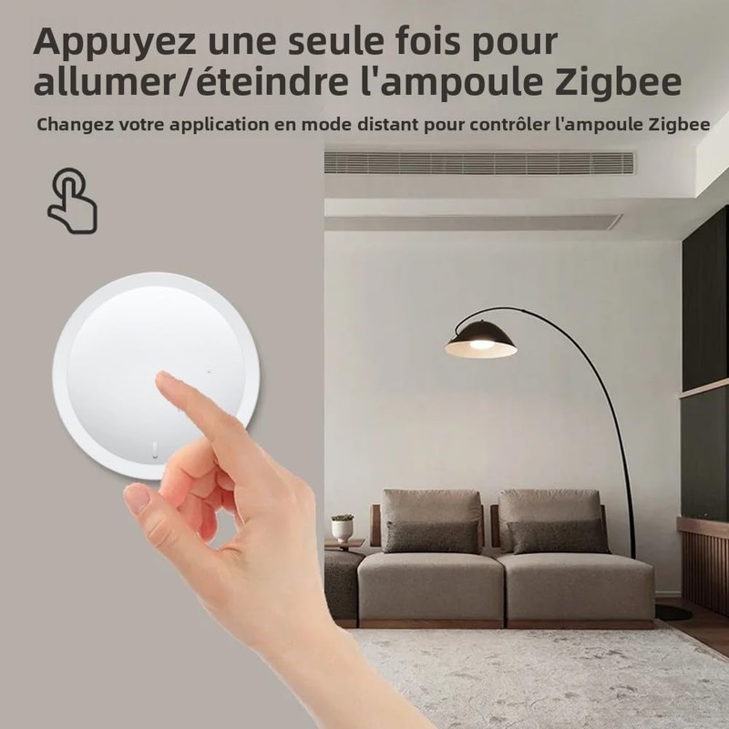 Haozee ZigBee Wireless Smart Knob 3.0 Switch, Single Colour Light