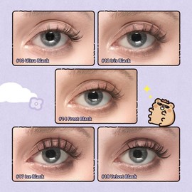 Wosado Soft Magnetic Eyelashes All-in-One Box, BearisBug Limited Edition Magnetic Eyelash Extensions, Waterproof, Reusable, Glue-Free, Eyeliner-Free Makeup Cosmetic:_#18 Velvet Black BearisBug All-In-One