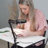 YOCTOSUN 10X Magnifying Glass Lamp with 6 Color Modes Stepless