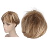 Hair Blonde Human Hair Wigs Pixie Cut Wigs Synthetic Golden