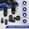 WORKPRO 6PCS O2 Oxygen Sensor Socket, Automotive 3/8" 1/2" Drive