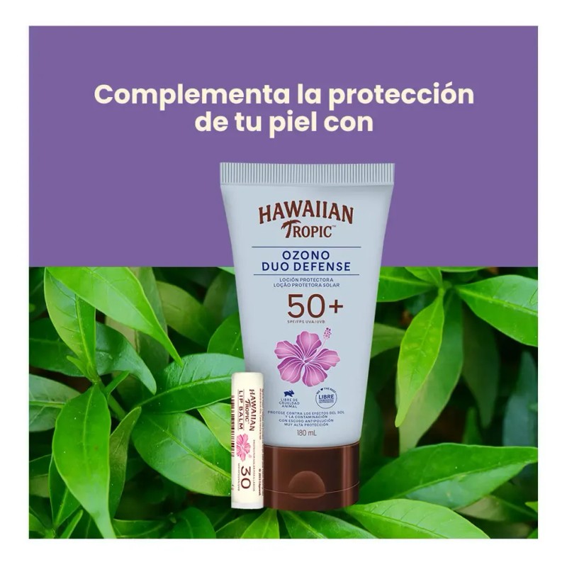Protector Solar Hawaiian Tropic Ozono Duo Defense 50+ 180ml