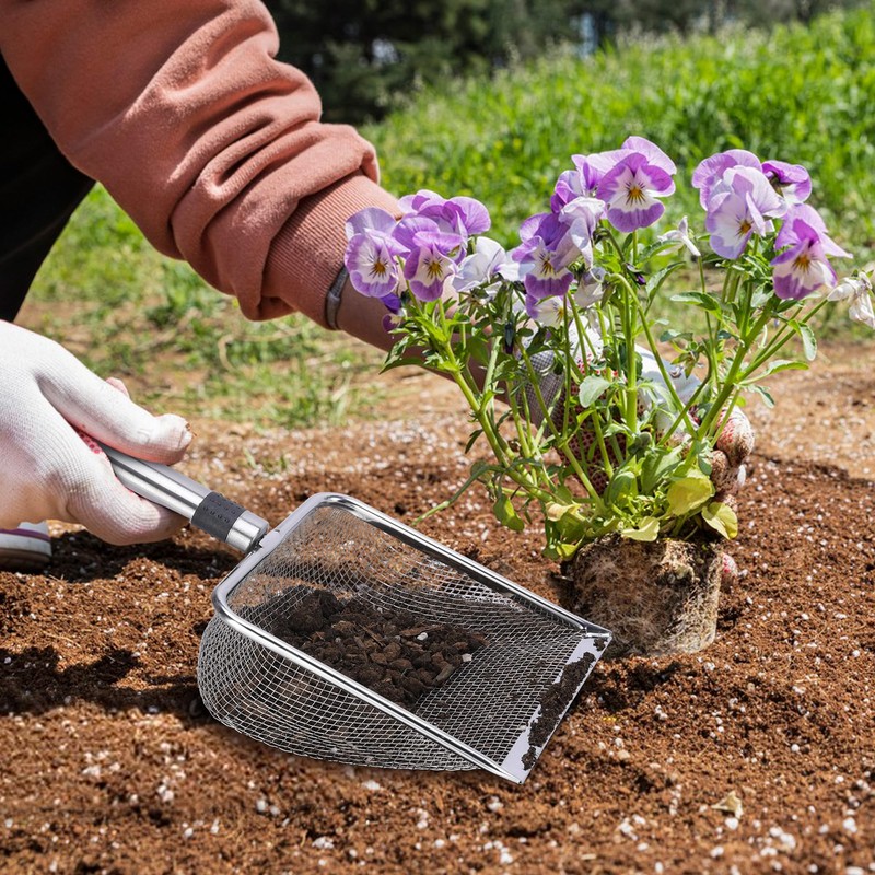 4 Pieces Gardening Soil Sifter - Garden Sand Soil Compost
