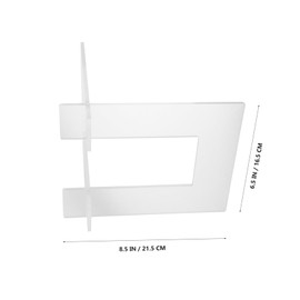 WOONEKY Durable Acrylic Holder for Scooters Bicycles Transparent Display Rack for Home Retail Use Firm Support for Outdoor Conditions