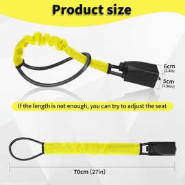 Universal Car Steering Wheel Lock with 3 Keys, High Visibility Anti-Theft Device for Vehicle Security, Fit Most Cars - Yellow