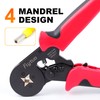 Flytuo Ferrule Crimping Tool, AWG23-7 Self-adjustable Ratchet Wire Ferrule Crimper,