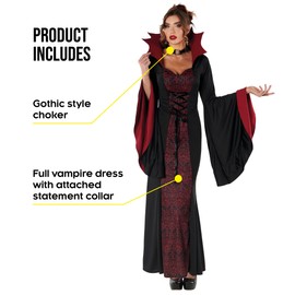 Morph Disfraz Vampiro Mujer, Disfraz Vampiresa Mujer, Disfraz Vampira Mujer, Disfraces Vampiro Mujer, Disfraz Halloween Mujer Talla M