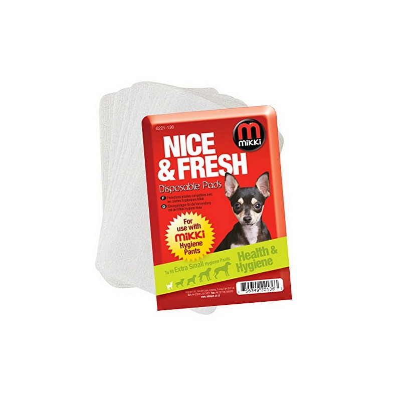 Interpet Limited Mikki Disposable Pads (L/XL) (White)