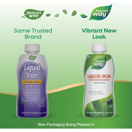 Liquid Mineral Supplement, Iron, Natural Berry, 16 Ounce