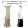 OutdoorLines Waterproof Outdoor Patio Heater Covers with Zipper and Storage
