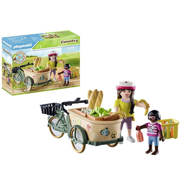 PLAYMOBIL Country 71306 Cargo Bike, Practical and Environmentally Friendly Transport,