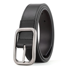 Weifert Men's Jeans Belts Casual and Work Leather Dress Belt (Black 5, 36)