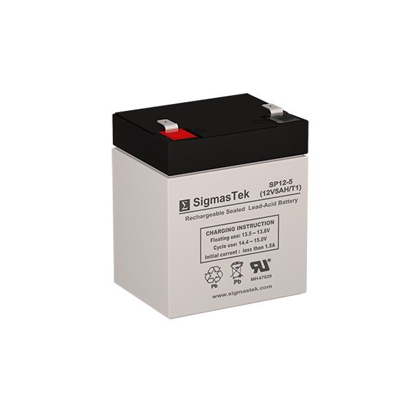 6FM4.5 12 Volt 5 AmpH SLA Replacement Battery with F1