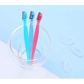 Kai Mini Eyebrow Razor 3-Pack, Assorted Colors, 2 Sets