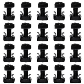 M6 Cage Nuts, Cage Nut Mounting Screws, 20 Cabinets Network Screws, Rack Cage Nuts, M6 Cage Nuts Screws Set, Cage Nut Set M6 Mounting Kit, Screws Cage Nut Set
