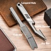 Hamans EDC Pry Bar Bottle Opener Titanium Crowbar Screwdriver Compact