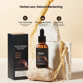 3Pcs Black Sesame Hair Growth Oil,Sesame Hair Growth Serum & Oil, Black Rice & Rosemary Water Spray, 10X Hair Growth