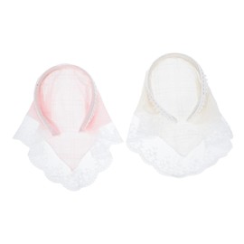 SAFIGLE 2PCS Stylish Triangle Bandana Turban for Women Lightweight Non Slip Head Coverings Elegant Hair Decor for Summer Outings