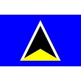 Retail Zone Premium Quality 5Ft X 3Ft 5'X3' Flag St Lucia Caribbean