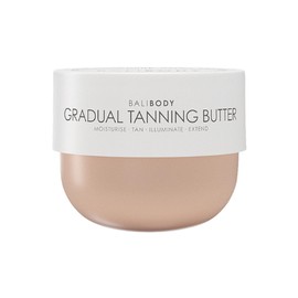 Bali Body Gradual Tanning Butter | Buildable, Natural Tan in 6-8 Hours | Antioxidant-Rich, Subtle Gold Shimmer | For All Skin Types, Including Sensitive Skin (200 ml/6.76 fl oz)