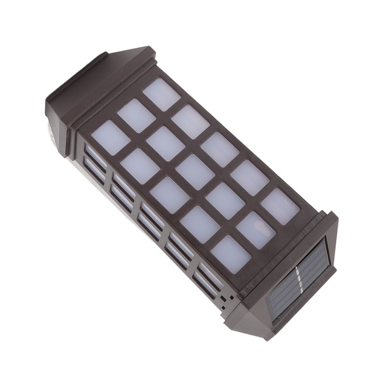 2 Sets Solar Wall Sconce LED White Light Intelligent Control