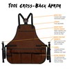 Under NY Sky Tool Apron - 20 Pockets and Slots,