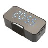 Bluetooth Speaker with Digital Alarm Clock Temperature Display Voice Announcement
