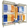 Ulif E12 Clothes Rack，Heavy Duty Freestanding Garment Rack with Shelves，Metal