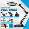 10X Magnifying Glass with Light and Stand and Clamp Desk