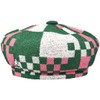 Kangol Pop Gingham Jax Beret - Turf Green/Pepto/L