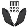 Motorcycle Side Wing Windshield Adjustable Fairing Air Deflector Compatible with