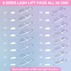 Libeauty Lash Lift Pads, 16 Pcs Lash Lift Rods, Eyelash