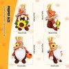 BWFY 2pcs Fall Gnomes Decorations for Home, Thanksgiving Gnomes Plush