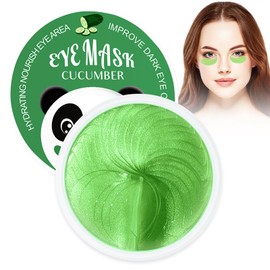 Augenpads Gegen Augenringe, Algenextrakt Augen Pads Gegen Tränensäcke und Falten, Kühlende und Erfrischende Augenpflaster, Pflegeserum aus Gurkenextrakt Hyaluron Gel-Eyepads (30 Paar)