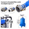 1-1/2" x 100ft PVC Lay Flat Discharge Hose With Aluminum