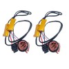 2 Pack 3157 4157 LED Resistor Kit 50W 8 ohm