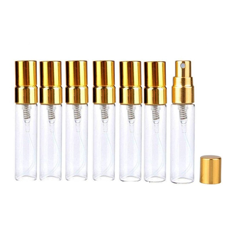 JJLMALL-Glass Spray Bottles (10-Pack) - 5ml Refillable Fine Mist Empty