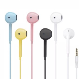 Unbranded Headphones Wired Earphone White Headphones Earbuds 3.5mm Jack for Android iOS US - Yellow