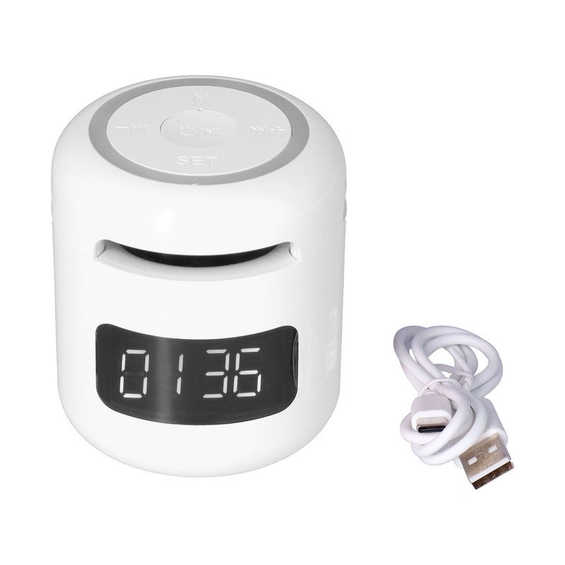 JM01 BT Clock Speaker Multifunctional Adjustable Portable BT Clock Speaker