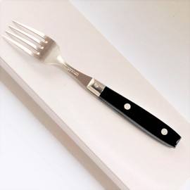 Bistro Cutlery Table Fork, Filet Collection, Made in France, NERON (Noire), Black