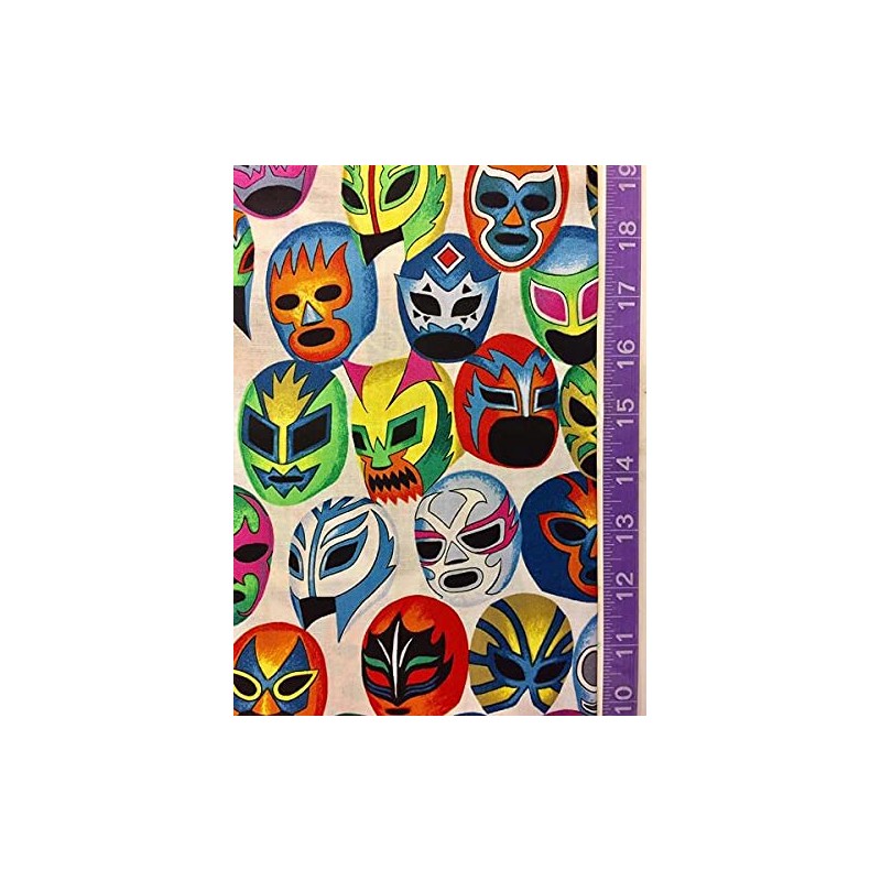 Máscaras de Peleá Lucha Libre Alexander Henry Fabric - by