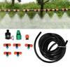 5m Garden Irrigation Kit 9/12 Hose Spray Nozzle Automatic Watering