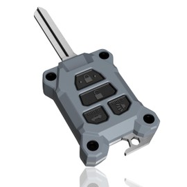 Tacoma Key Fob SR5 and Manual Key Cover Upgrade - Check Fitment Guide Fits 3rd Gen Tacoma - Fits Toyota Tacoma Accessories - Includes Stainless Steel Bottle Opener (Cement, Black Screws)