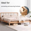 Bed Brackets Corner, 4 Sets Bed Rail Brackets, Heavy Duty